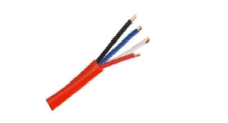 fire alarm cable 4 core Red color jackets 200m